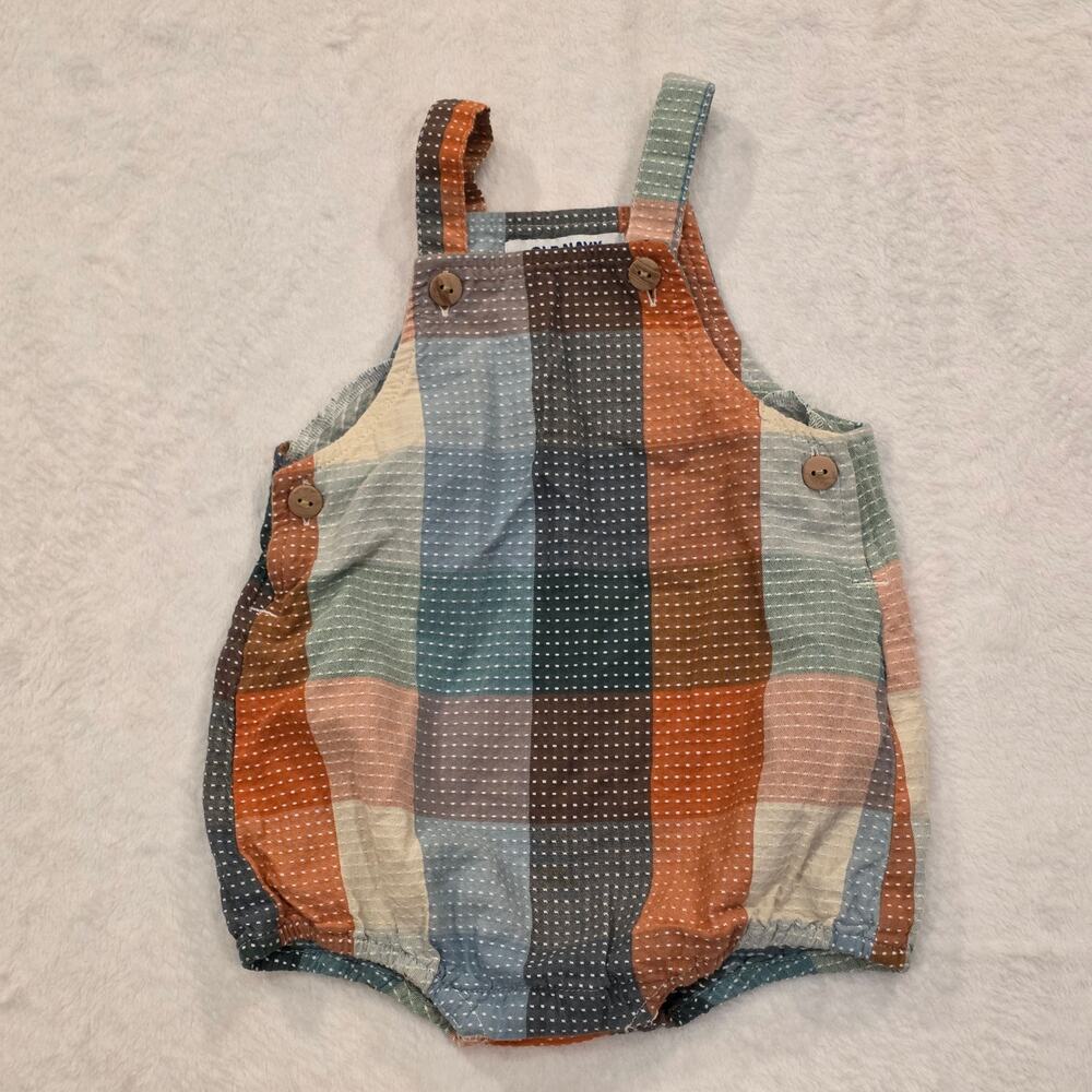 Old Navy Baby 12-18 Months Plaid Bubble Romper Overalls